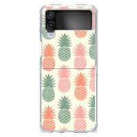 Samsung Galaxy Z Flip 4 | Siliconen Case | Ananas