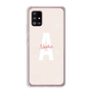 Strawberry Milkshake: Samsung Galaxy A51 5G Transparant Hoesje