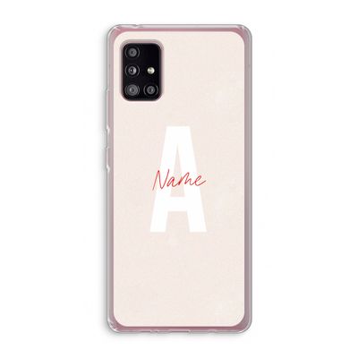 Strawberry Milkshake: Samsung Galaxy A51 5G Transparant Hoesje