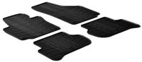 Rubbermatten passend voor Skoda Yeti 2009-2013 (T-Design 4-delig + montageclips) GL0336