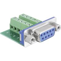 Delock Adapter 65268 D-sub female connector 180 ° Aantal polen: 9, 10 1 stuk(s) - thumbnail