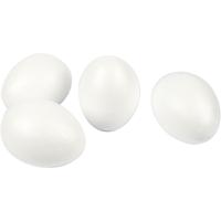 Creativ Company Eieren, h: 10 cm, wit, 25 stuk/ 1 doos