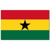 Gevelvlag/vlaggenmast vlag Ghana 90 x 150 cm   -