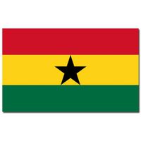 Gevelvlag/vlaggenmast vlag Ghana 90 x 150 cm   - - thumbnail