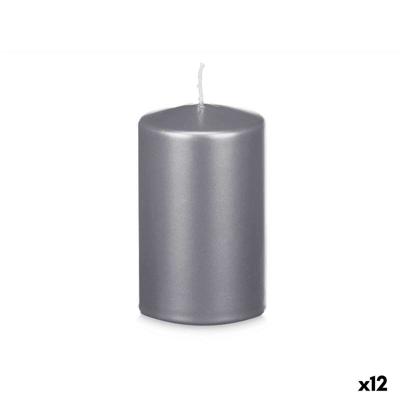 Kaars Acorde Zilverkleurig 9 x 15 x 9 cm (12 Stuks)