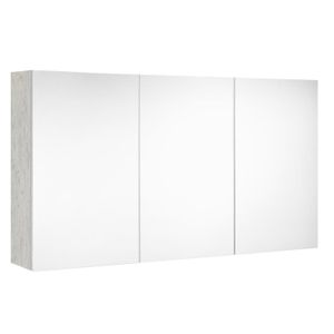 Spiegelkast Allibert Look Stopcontact VDE 120x65x18 cm Licht beton Allibert