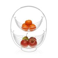 Fruitschaal Versa Wit Metaal (27 x 45,5 x 36 cm)