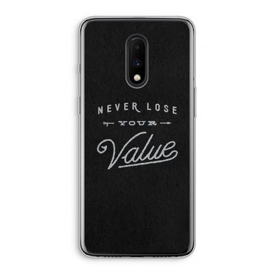 Never lose your value: OnePlus 7 Transparant Hoesje