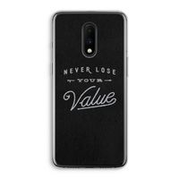 Never lose your value: OnePlus 7 Transparant Hoesje