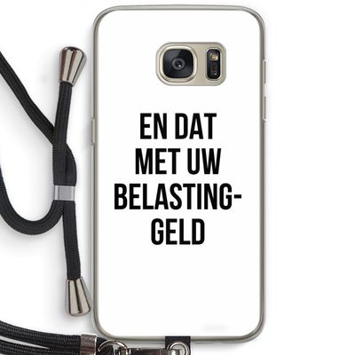 Belastinggeld: Samsung Galaxy S7 Transparant Hoesje met koord