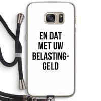 Belastinggeld: Samsung Galaxy S7 Transparant Hoesje met koord