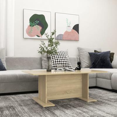 Salontafel 103,5x60x40 cm bewerkt hout sonoma eikenkleurig
