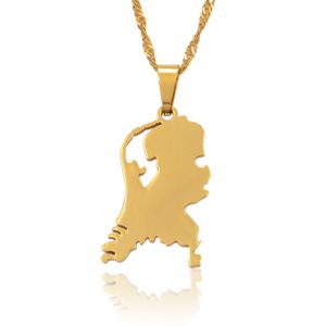 LGT Jewels heren ketting Edelstaal Nederland Goudkleurig