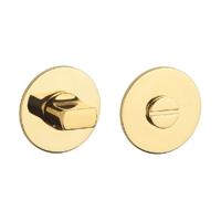 STERK | WC garnituur OVAL 1712 | Ultra dun | 3mm | Rond |Goud gepolijst PVD