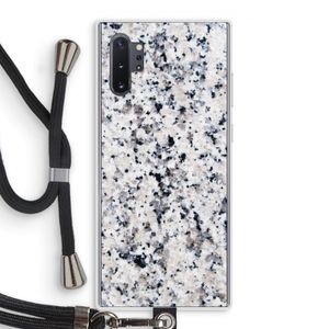 Gespikkelde marmer: Samsung Galaxy Note 10 Plus Transparant Hoesje met koord