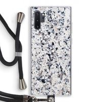 Gespikkelde marmer: Samsung Galaxy Note 10 Plus Transparant Hoesje met koord