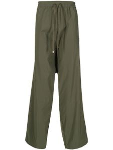 Maison MIHARA YASUHIRO pantalon ample à lien de resserrage - Vert