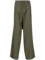 Maison MIHARA YASUHIRO pantalon ample à lien de resserrage - Vert - thumbnail