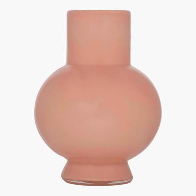 Hakbijl Glass Bloemenvaas Deborah - Zacht Roze - glas - D17 x H22 cm?