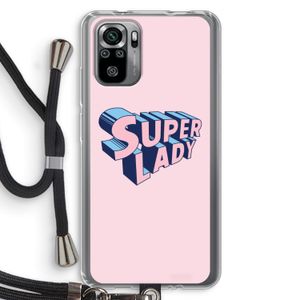 Superlady: Xiaomi Redmi Note 10S Transparant Hoesje met koord