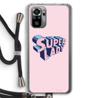 Superlady: Xiaomi Redmi Note 10S Transparant Hoesje met koord