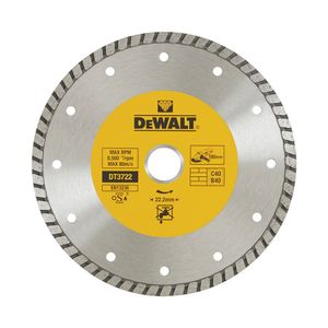 DeWalt Accessoires Diamantblad, turbo, Ø180mm/22.2mm, universeel - DT3722-QZ