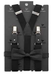 Sir Redman SRCOMBI20073B Bretels Combi Pack Black Penny - Wit