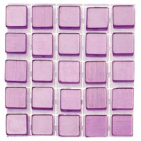 119x stuks mozaieken maken steentjes/tegels kleur lila paars 5 x 5 x 2 mm - thumbnail