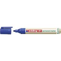 Edding edding 21 permanent marker EcoLine 4-21003 Permanent marker Blauw Watervast: Ja