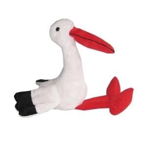 Pluche ooievaar knuffel - 40 cm - vogel - knuffeldieren