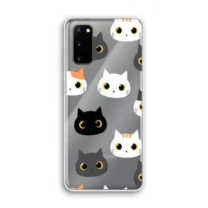 Katten: Samsung Galaxy S20 Transparant Hoesje