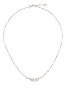 Zadig&Voltaire collier à ornements de cristaux - Argent