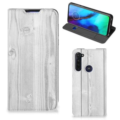 Motorola Moto G Pro Book | Wallet Case | White Wood