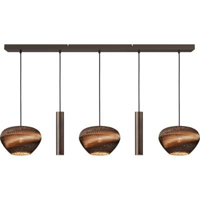 Masterlight 3-lichts hanglampCartone met Think Paper kap - 2511-15-130-5-RC2-29