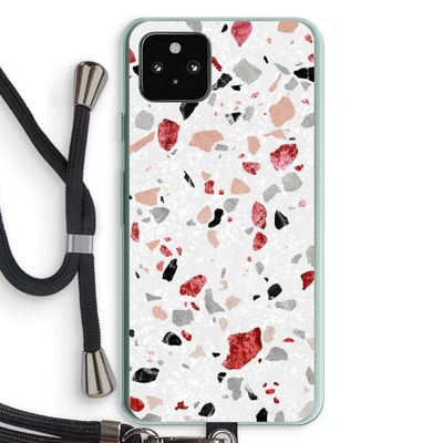 Terrazzo N°12: Pixel 5a 5G Transparant Hoesje met koord