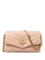 Tory Burch porte-cartes Kira à motif chevrons - Rose - thumbnail