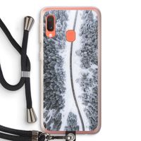 Snøfall: Samsung Galaxy A20e Transparant Hoesje met koord