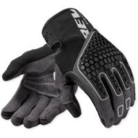 REV'IT! Mangrove 2, Motorhandschoenen zomer heren, Zwart Grijs
