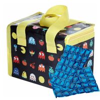 Puckator Kleine lunch koeltas met 2x flexibel koelelement - Pac-man print - 4,7 liter - thumbnail