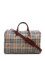 Burberry Pre-Owned sac à main Boston à motif House Check - Tons neutres