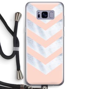 Marmeren pijlen: Samsung Galaxy S8 Plus Transparant Hoesje met koord