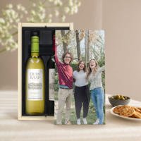 Wijnpakket in bedrukte kist - Oude Kaap - Wit en rood