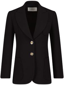 Giambattista Valli blazer en laine à simple boutonnage - Noir