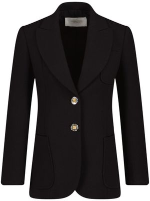 Giambattista Valli blazer en laine à simple boutonnage - Noir