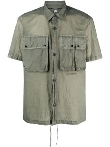 C.P. Company transparent chemise à poches cargo - Vert