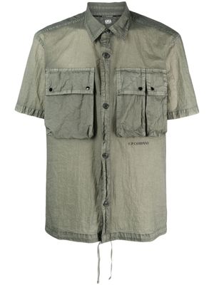 C.P. Company transparent chemise à poches cargo - Vert