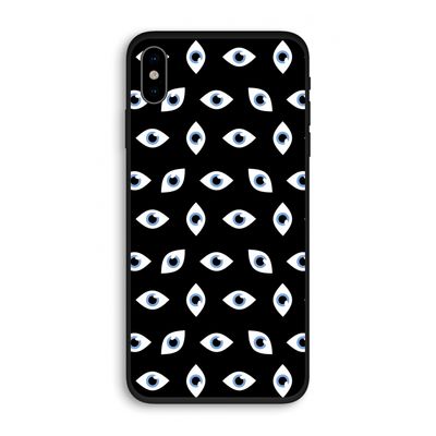 Eyes pattern: iPhone X Biologisch afbreekbaar hoesje