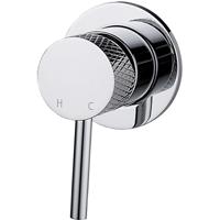 Wiesbaden Ribbd Inbouw Douchemengkraan Chroom - 1-Weg Systeem