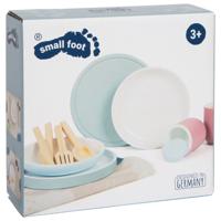 Small Foot - houten bestekset met placemats, 18dlg. Small Foot - houten bestekset met placemats, 18dlg.