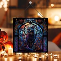 Zwarte Kat Acryl Halloween Hanger - Decoratie & Sfeer - Spiritueelboek.nl